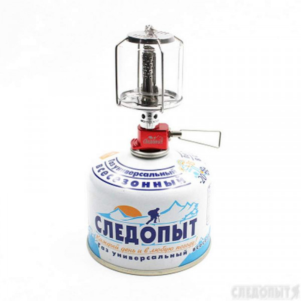 Светильник порт. газовый СЛЕДОПЫТ, Северное Сияние, стекл.